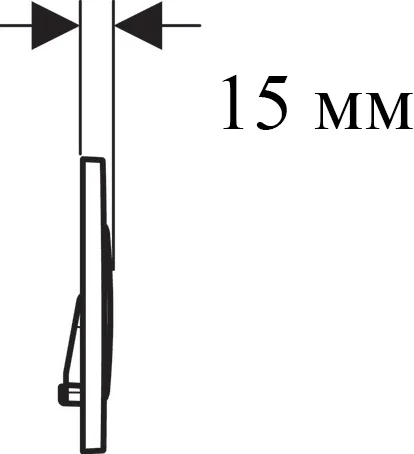 кнопка для инсталляции geberit sigma 20 115.882.14.1 черный матовый / хром глянцевый