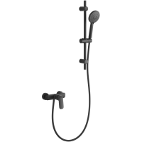 Смеситель для душа Arrow AG3503MB-TZ с душевым гарнитуром, черный матовый