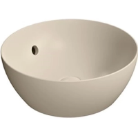 Раковина GSI Pura 885508 накладная, Ø40 см, Creta opaco (Бежевый матовый)