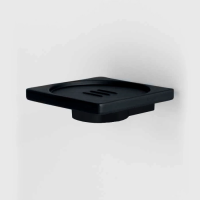 Мыльница Colombo Design MiniQ B5001.NM-RNE чёрный матовый, черная резина