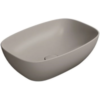 Раковина GSI Nubes 978405 накладная, 50x35 см, Tortora opaco (Коричневый матовый)