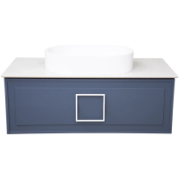 Тумба синий матовый 97,6 см La Fenice Cubo FNC-01-CUB-BG-100