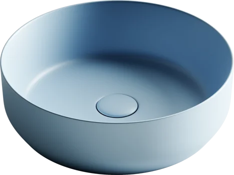 Раковина Ceramicanova Element CN6022ML накладная, Ø39 см, голубая матовая