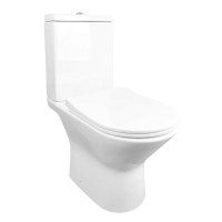 Унитаз компакт Azario Fretta AZ-1223 напольный, безободковый, с бачком и сиденьем микролифт, 61.5х37х79 см, белый