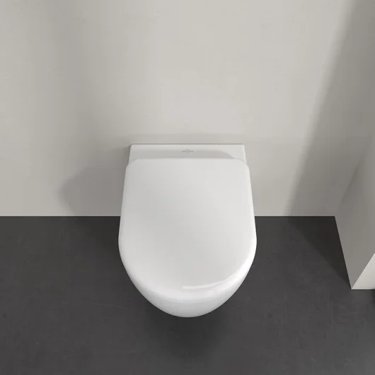 унитаз подвесной villeroy&boch skyla 5656cl01 безободковый с сиденьем микролифт, цвет альпийский белый