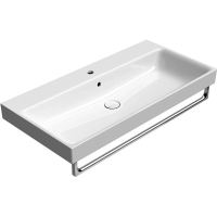 Раковина GSI Nubes 9623111 подвесная, 100x46 см, цвет Bianco lucido
