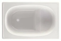 Стальная ванна BLB Europa Mini B2SE 120x70 см, сидячая, цвет белый