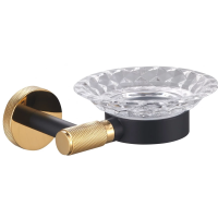 Мыльница Wonzon & Woghand Majestic WW-9222 черный, золото