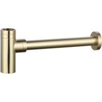 Сифон для раковины AQUAme AQM7010BG 1 1/4"-32, золотой матовый
