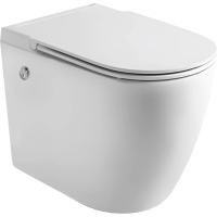 Унитаз подвесной Ceruttispa Sella Aria Pulse CT10193 импульсный, безободковый, с сиденьем микролифт, белый