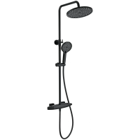 Душевая система Wonzon & Woghand Neo WW-B3035-A1-MB 255 мм, с термостатом, черный матовый