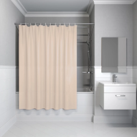 Штора IDDIS P01PE18i11 для ванной 200x180 см бежевый PE