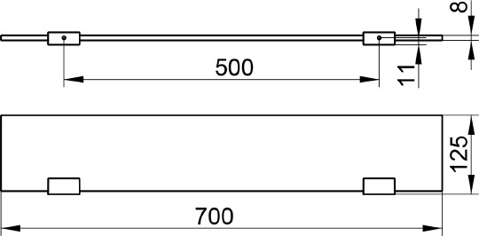 Полка 70 см Keuco Edition 11 11110 015700
