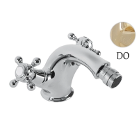 Смеситель Cezares Golf GOLF-BS1-03/24 для биде, с донным клапаном, золото 24 карата