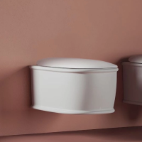 Унитаз подвесной безободковый ArtCeram Atelier ATV001 05 00, без сиденья, цвет белый матовый