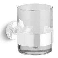 Стакан подвесной Bertocci Cinquecento 110 0500 0200, цвет: прозрачное стекло/белый матовый