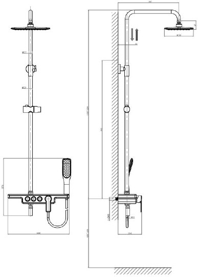 душевая стойка d&k humboldt da1443712b13 зеленый