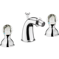 Смеситель Webert Karenina KA710202015 для биде, на 3 отверстия с донным клапаном, хром