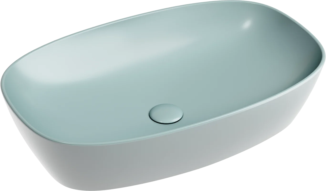 Раковина Ceramicanova Element CN6049MLG накладная, 60x38 см, зеленая матовая