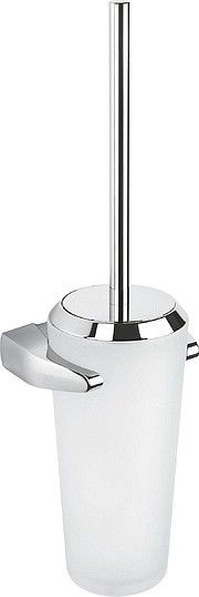 Ёршик для унитаза Colombo Design Road B8007.CR-VAN настенный, стекло, металл, пластик, хром|матовое стекло