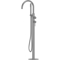 Смеситель напольный для ванны Abber Wasser Kreis 316 AF8115BGG оружейная сталь матовый