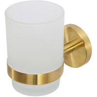 Стакан для зубных щеток Cezares Relax RELAX-TUMS-BORO настенный, золотой матовый