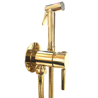 Гигиенический душ Paffoni Tweet Round ZDUP110HG со смесителем, золотой