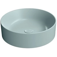 Раковина GSI Kube X 942715 накладная, Ø45 см, Ghiaccio opaco (Голубой матовый)