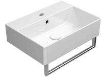 Раковина GSI Kube X 9447111 подвесная, 50x37 см, цвет Bianco lucido