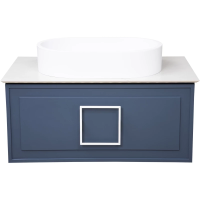 Тумба синий матовый 77,6 см La Fenice Cubo FNC-01-CUB-BG-80