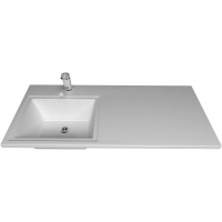 Раковина Style Line Estetus Даллас СС-00002390 на стиральную машину, 100.3x48.3 см, белая