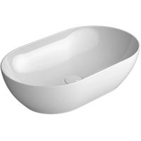 Раковина GSI Pura 883411 накладная, 60x37 см, цвет Bianco lucido