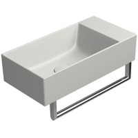 Раковина GSI Kube X 9486017 подвесная, 50x25 см, Cenere opaco (Серый матовый)