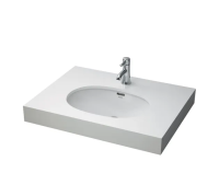 Раковина TOTO Public LW546B встраиваемая снизу, 55x40 см, белая