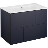 Тумба под раковину Roca Luna ZRU9307767 78,6 см, подвесная, синий матовый