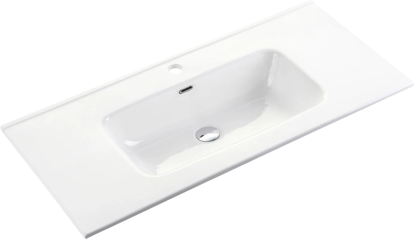 Раковина Ceramicanova Element CN7002 встраиваемая, сверху, 91х46.5 см, белая