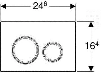 кнопка смыва geberit sigma 21 115.884.si.1 белый/цвет хром