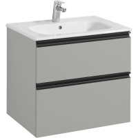 Тумба под раковину Roca Domi ZRU9307873 58,5 см, подвесная, серый матовый