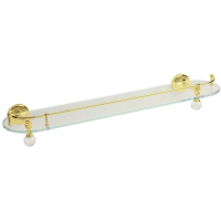 Стеклянная полка Migliore Amerida 16601 цвет золото с кристаллами Swarovski