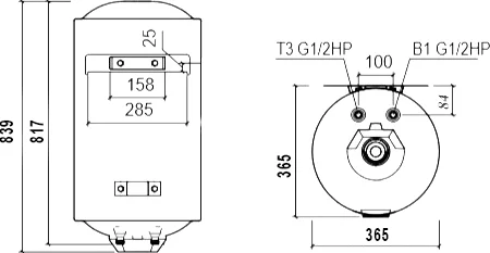 накопительный водонагреватель thermex titaniumheat 60 v slim электрический