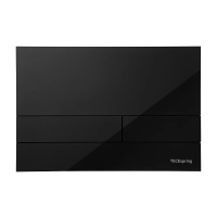 Кнопка смыва TECEspring square S240852 для инсталляции, стекло, сатин черный