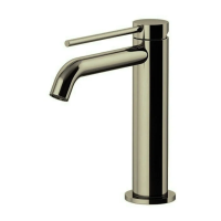 Смеситель для раковины Gattoni Circle Two 9144/91NS, с донным клапаном, цвет: Nickel Spazzolato