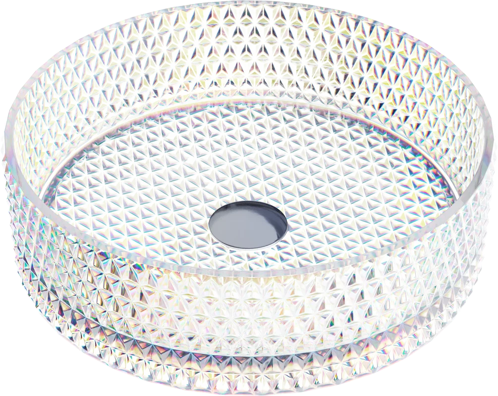 Раковина Ceramicanova Cristal CN6059 накладная, Ø36 см, неон