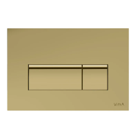 Кнопка смыва для инсталляции VitrA Root Square 740-2324 для унитаза, пластик, цвет золото глянец