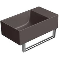 Раковина GSI Kube X 9484016 подвесная, 40x23 см, Коричневый матовый