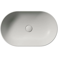Раковина GSI Kube X 945817 накладная, 60x37 см, Cenere opaco (Серый матовый)