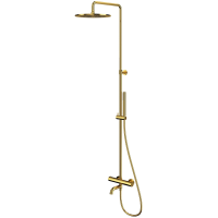 Душевая система Whitecross Y Y1234GL 300 мм, с термостатом, золотой