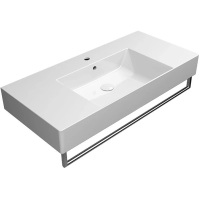 Раковина GSI Kube X 9451111 подвесная, 100x47 см, цвет Bianco lucido