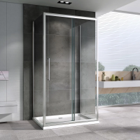 Душевой уголок 100x80 см Abber Schwarzer Diamant AG30100H-S80-S80 прозрачное