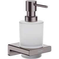 Дозатор для жидкого мыла 200 мл Hansgrohe AddStoris 41745340, шлифованный черный хром